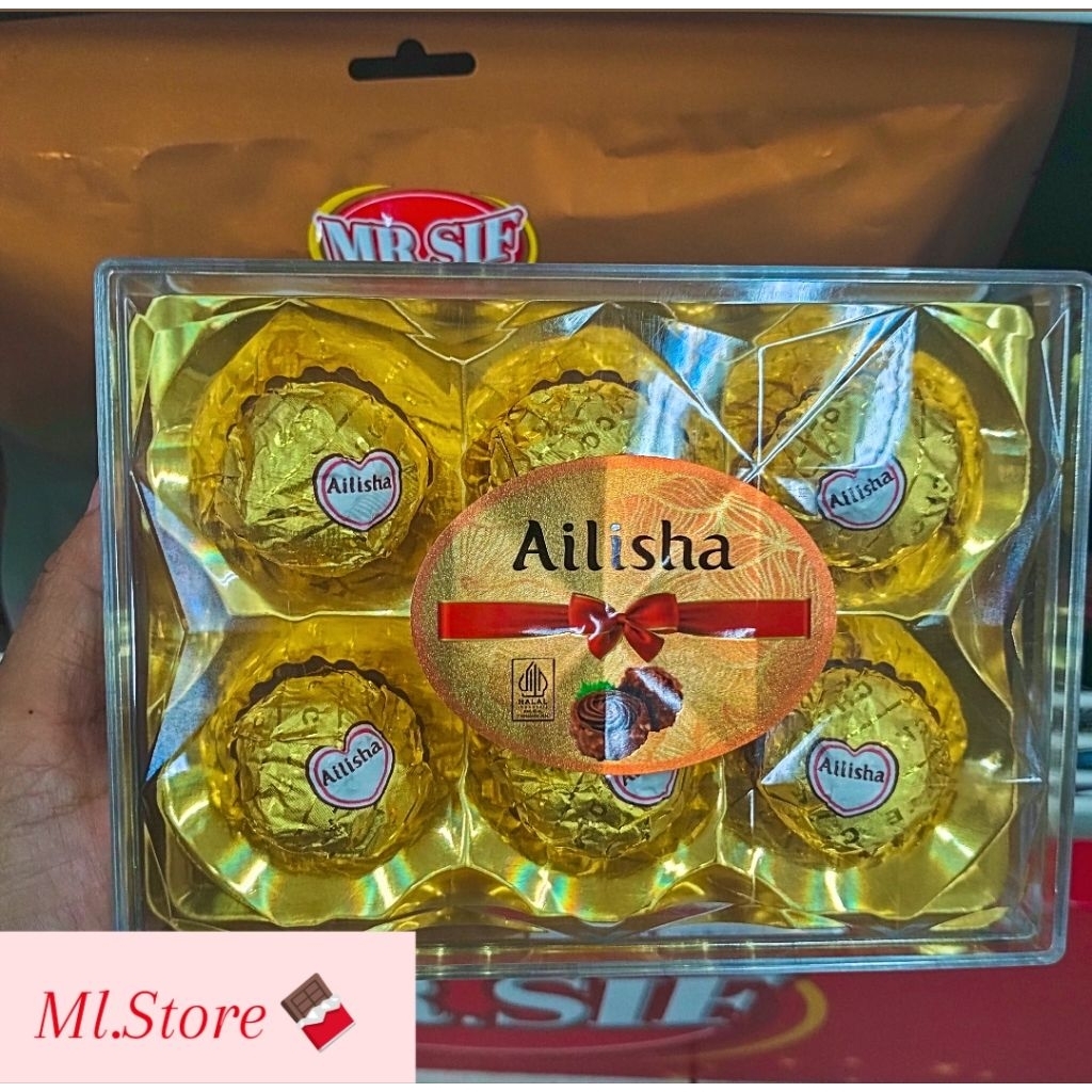 

Ailisha Coklat Compound Susu Dengan Wafer dan Kacang