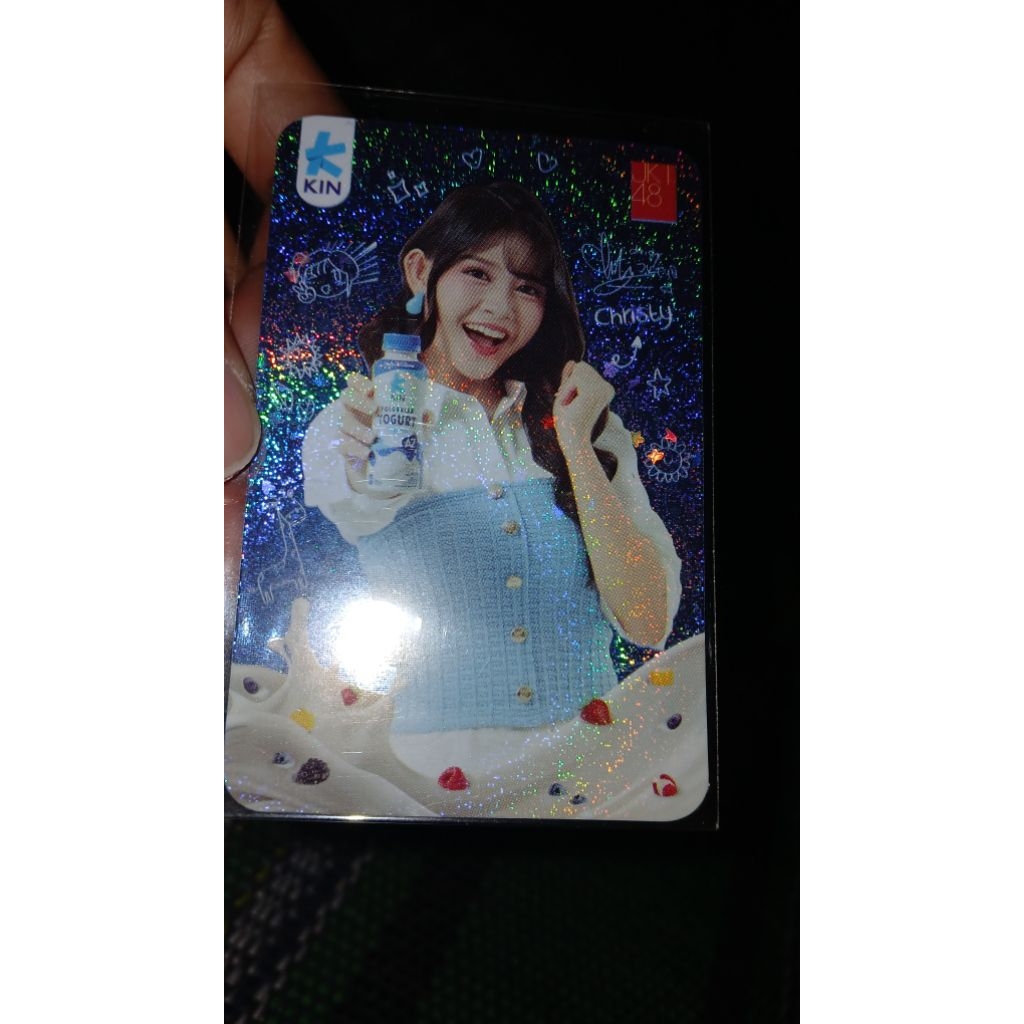 PHOTOCARD CHRISTY JKT48 X KIN YOGHURT GLITTER