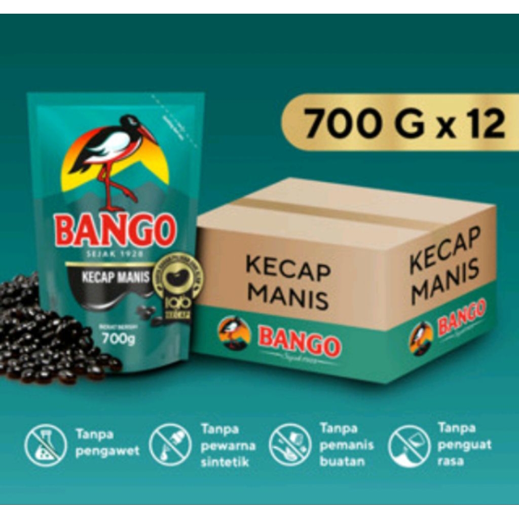 

kecap manis Bango 520ml (700gx12)