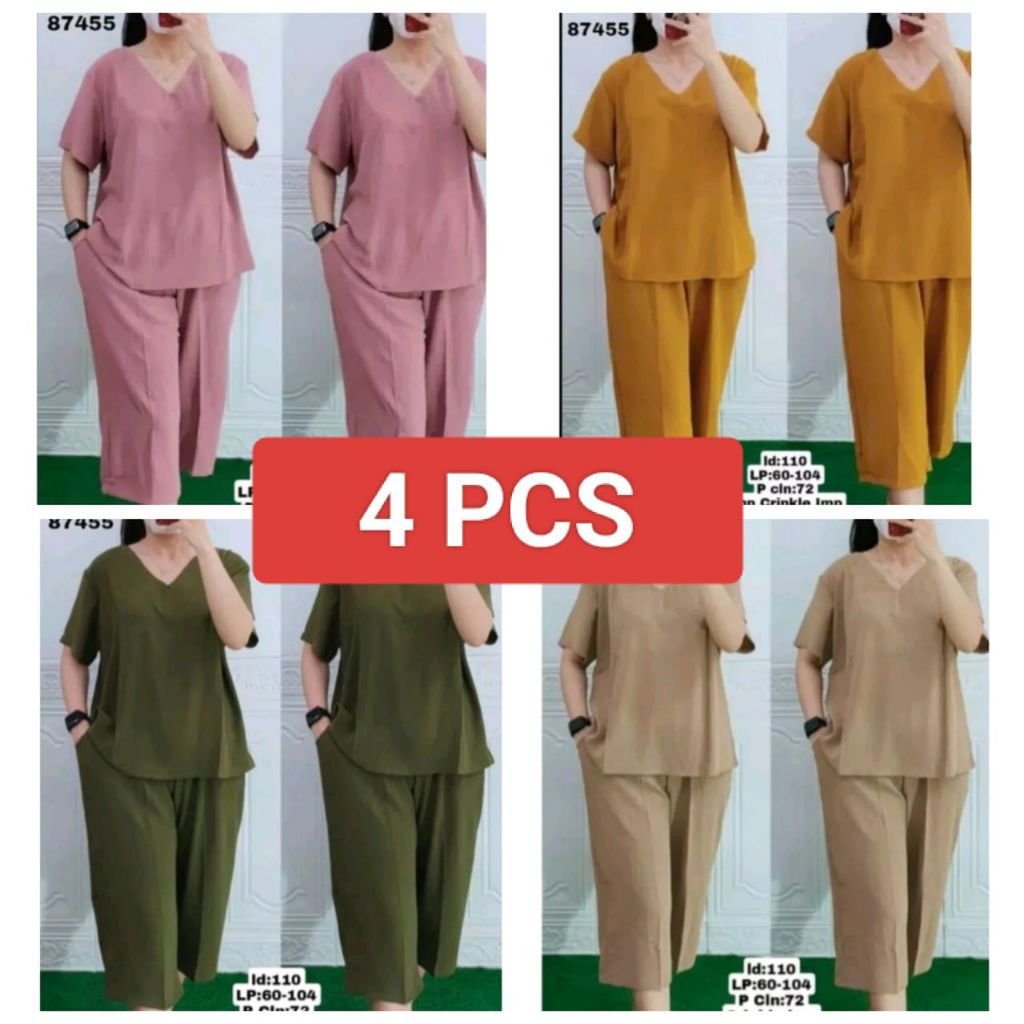 PAKET USAHA 100 RIBU DAPAT 3 PCS BAJU SETELAN ANDIN TERBARU KEKINIAN//BAJU SETELAN WANITA YG LG NGET