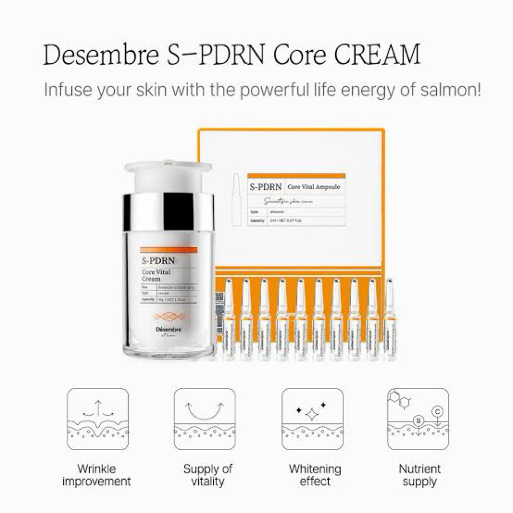 DESEMBRE AMPOULE VITA - DE AGEING - AC CONTROL - PDRN FLEK, JERAWAT, WHITENING, ANTI AGEING