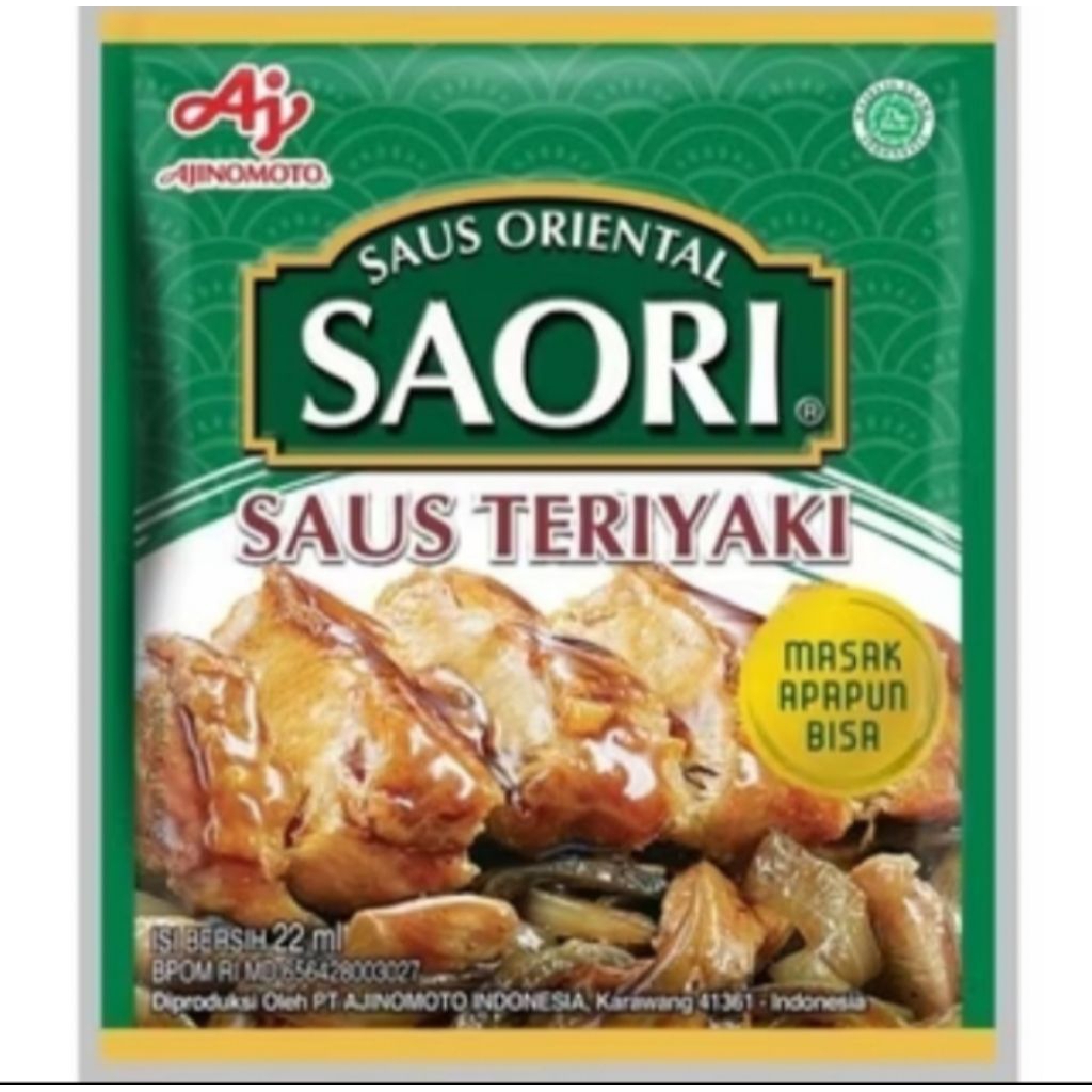 

SAORI SAOS TERIYAKI PAKET 5 PIECE X 23ml