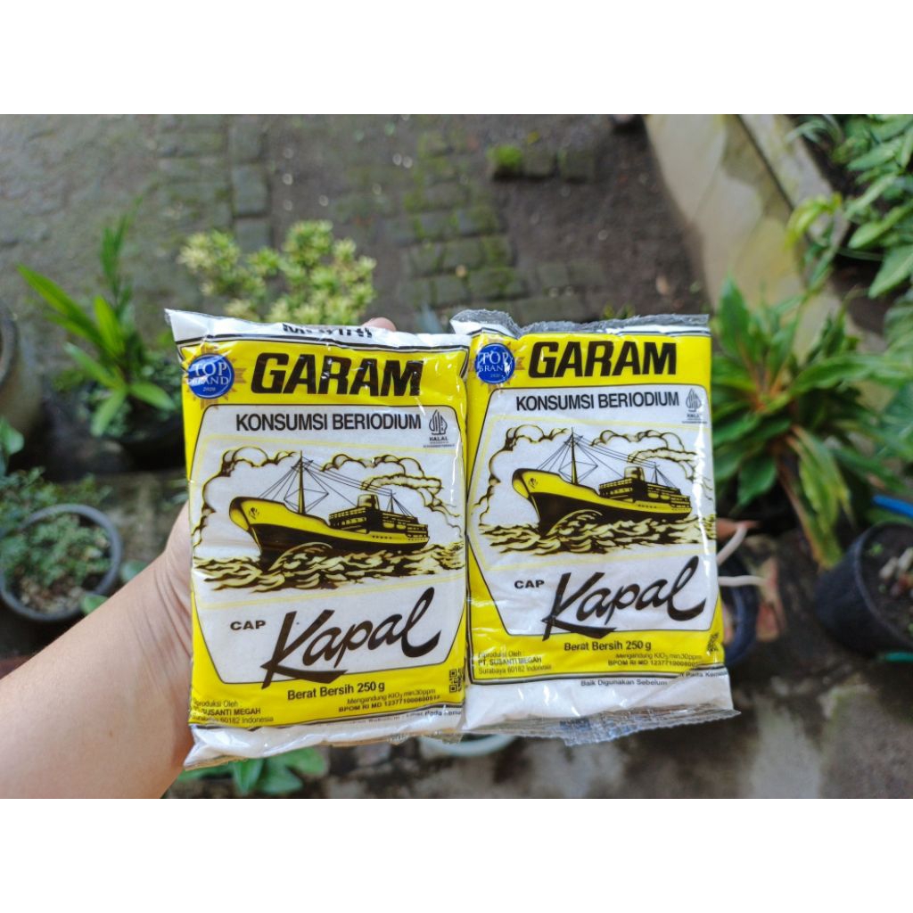 

Garam murah - garam cap kapal - garam dapur 250g [paket 5pcs]