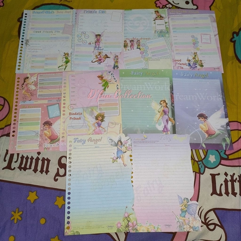 [MIN PEMBELIAN 30K] PRELOVED ISI BINDER LANGKA JADUL MEREK FELICIA FAIRY ANGEL TEBEL 20 RING