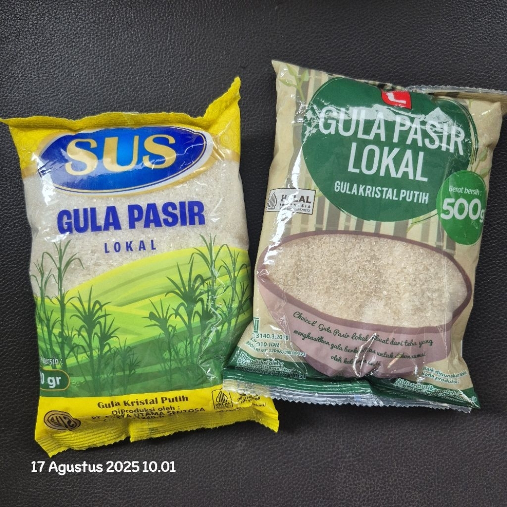 

Gula Pasir Lokal 500gr // Gula Pasir Setengah kilo (kg)