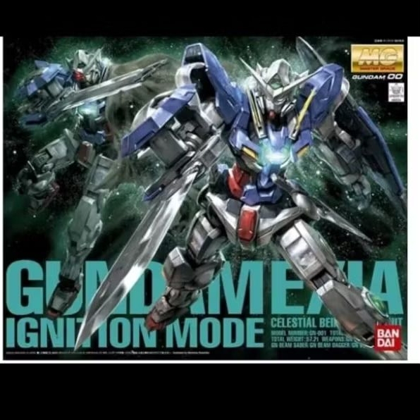 GUNDAM MG OO EXIA IGNITION MODE GN-001 | 61015 / 68711 ( ORIGINAL BANDAI)