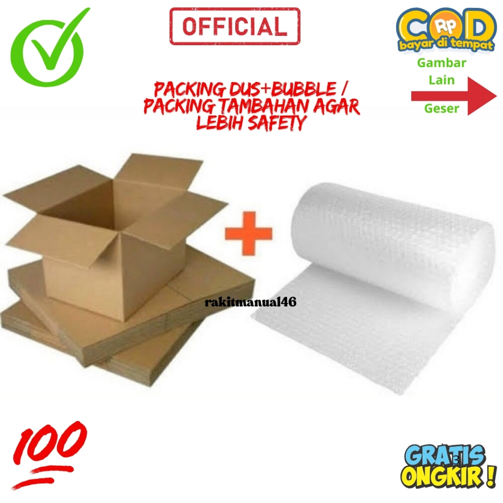

Tambah Bubble Pengaman / Kardus Pengaman Paket