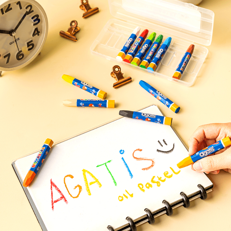 

CRAYON AGATIS ECO OIL PASTELS 12 COLORS JUMBO HEXAGONAL SHAPE