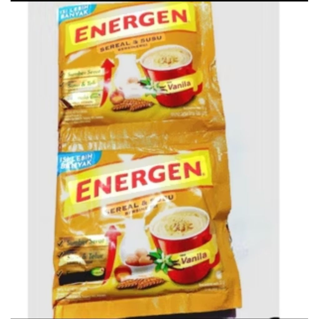 

Energen sereal dan susu 1 renceng 10 sachet kemasan 35 gram