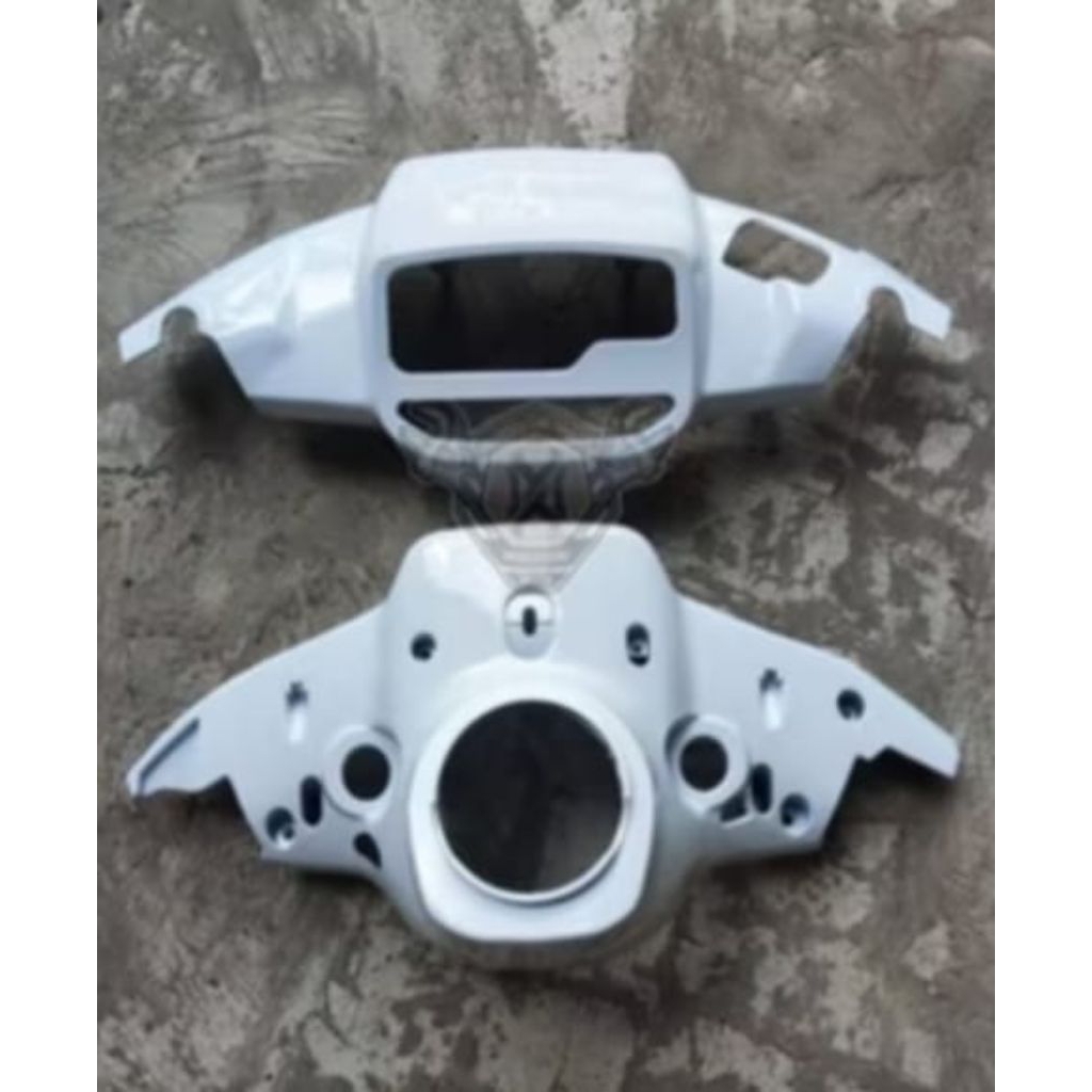 Cover batok totok Atas Bawah motor Yamaha Force one Force 1 Foswan Warna PUTIH