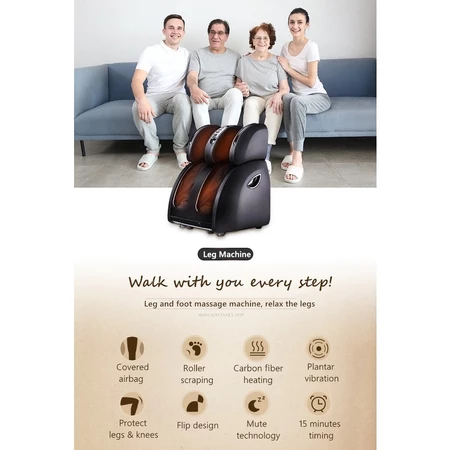 Mesin Shiatsu Refleksi Kaki Terapi Getar Pemanas Kompresi Udara