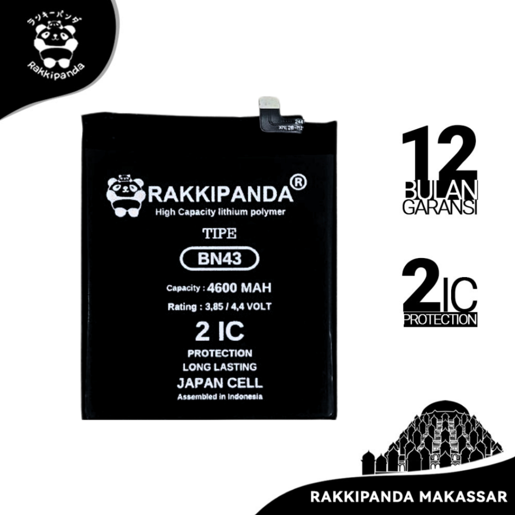 Baterai HP RakkiPanda BN43 Redmi Note 4 Snapdragon / Note 4x Snapdragon Bergaransi Battery