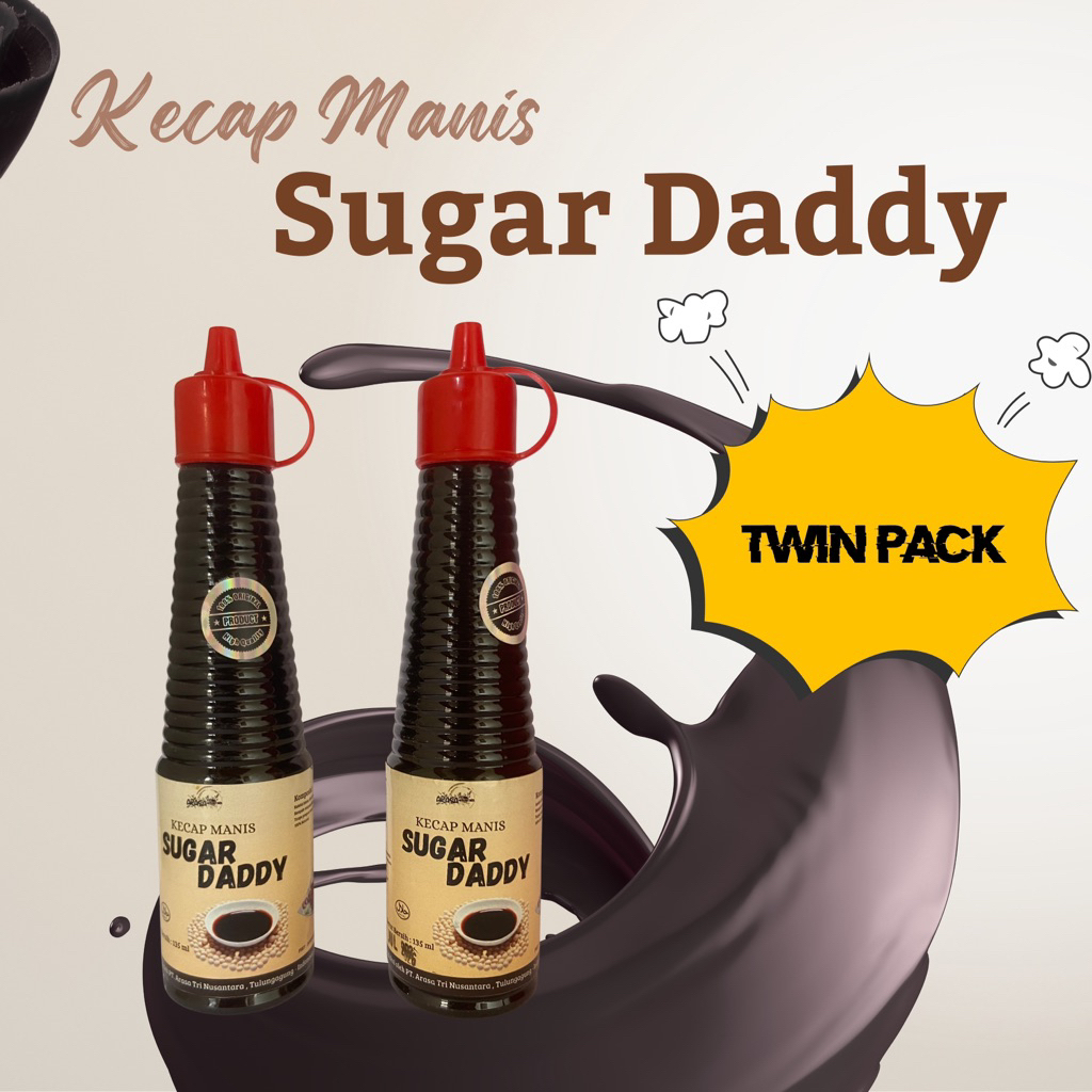 

TWIN PACK kecap manis SUGARDADDY 135ml x 2 Lebih Hemat