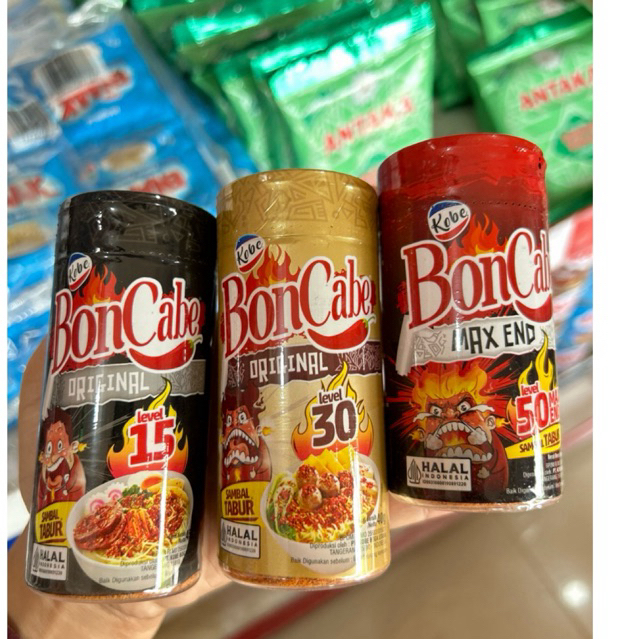 

Bon Cabe Botol Sambal Bubuk level 10 | Level 30 | Level 50