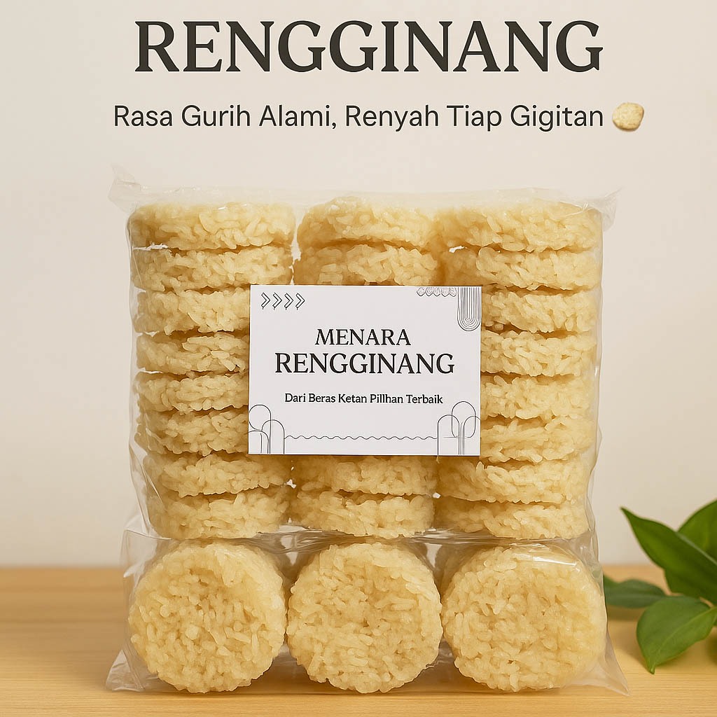 

Rengginang Mentah Besar UK. 6-7cm 1/2kg Beras Ketan Asli (tanpa campuran) Asli Malang