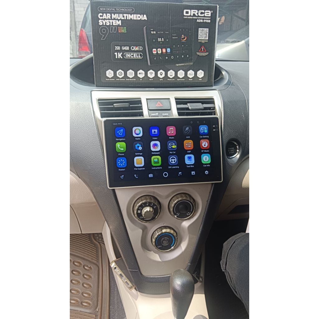 vios gen 2pasang head unit android orca