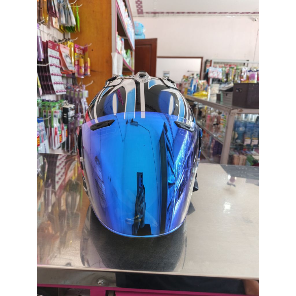 Helm Ara Nakano silver shuriken bukan tsr