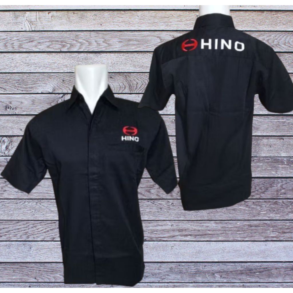 KEMEJA HINO MOBIL SERAGAM HINO BORDIR PENDEK