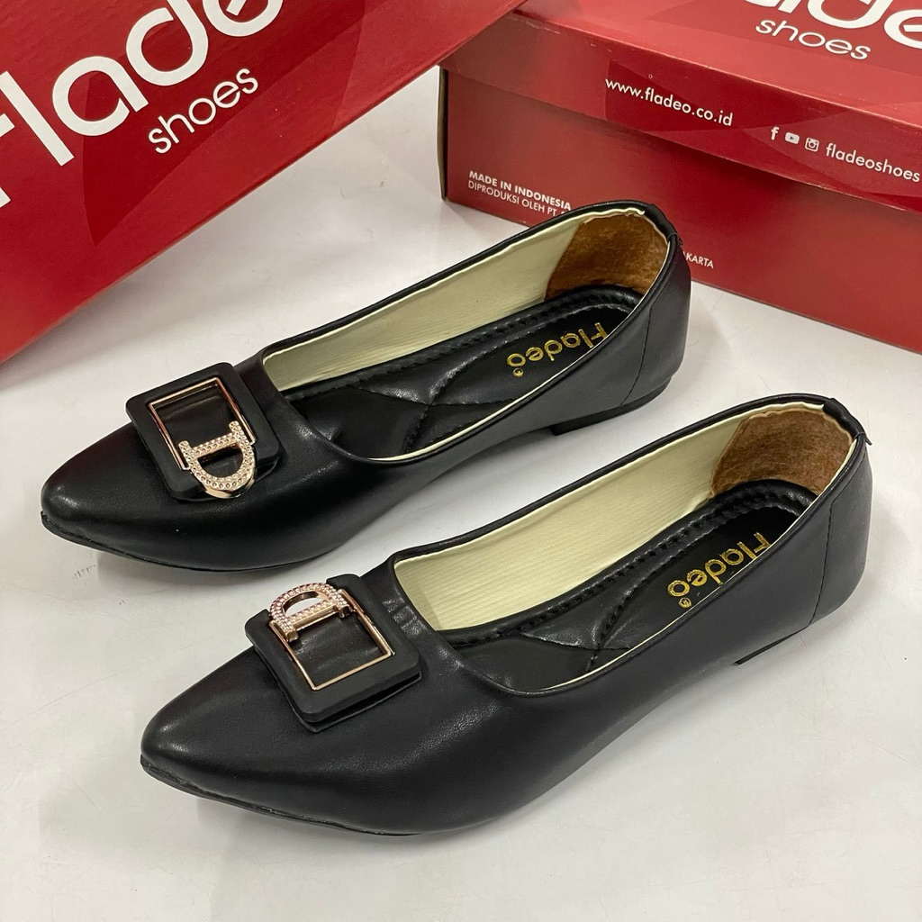 FLADEO flat shoes wanita sepatu kerja Q05
