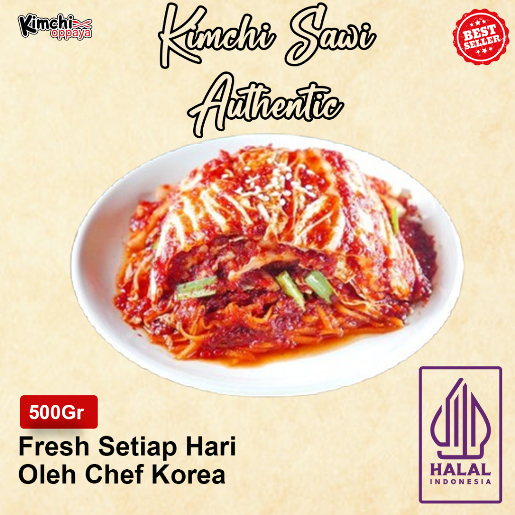 

Kimchi Sawi Original Korea 500g Halal - Asli Pedas Gurih Segar & Renyah Cocok Sebagai Camilan Sehat