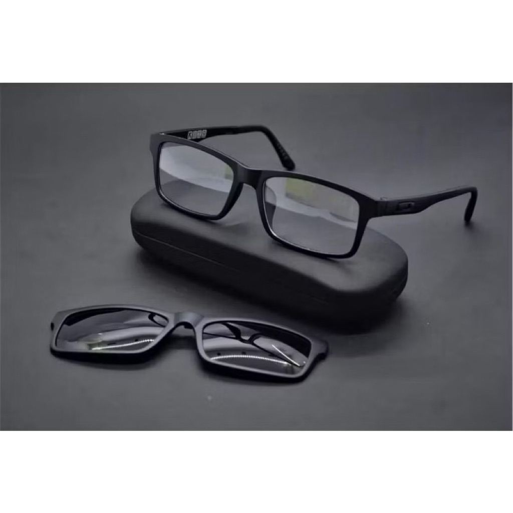 Kacamata minus clip on dua lensa 8004 pria wanita terbaru