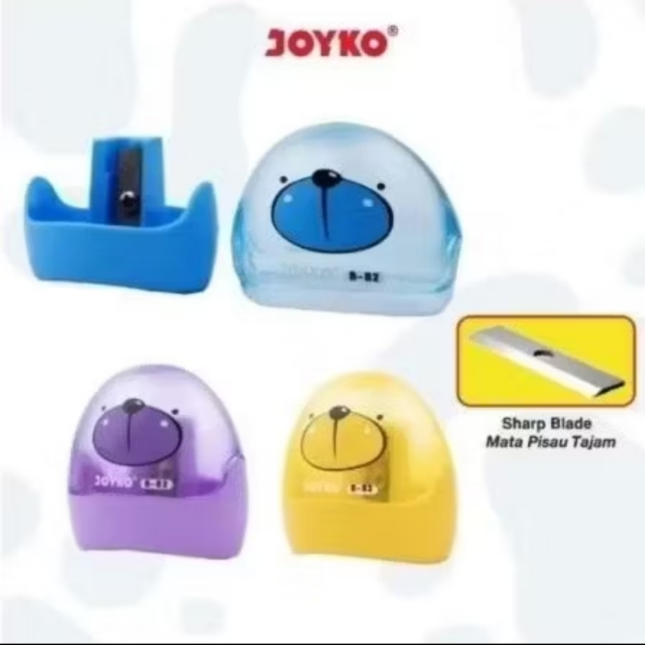 

Joyko Sharpener Rautan B-82 Bear - Serutan B 82 1 Box isi 24 Pcs