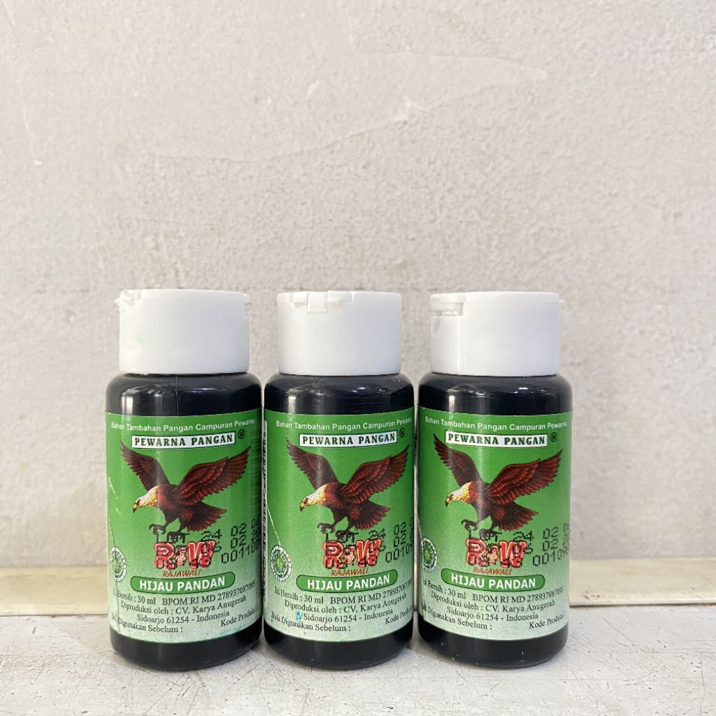 

Pewarna rajawali HIJAU PANDAN 30ml | pewarna hijau pandan