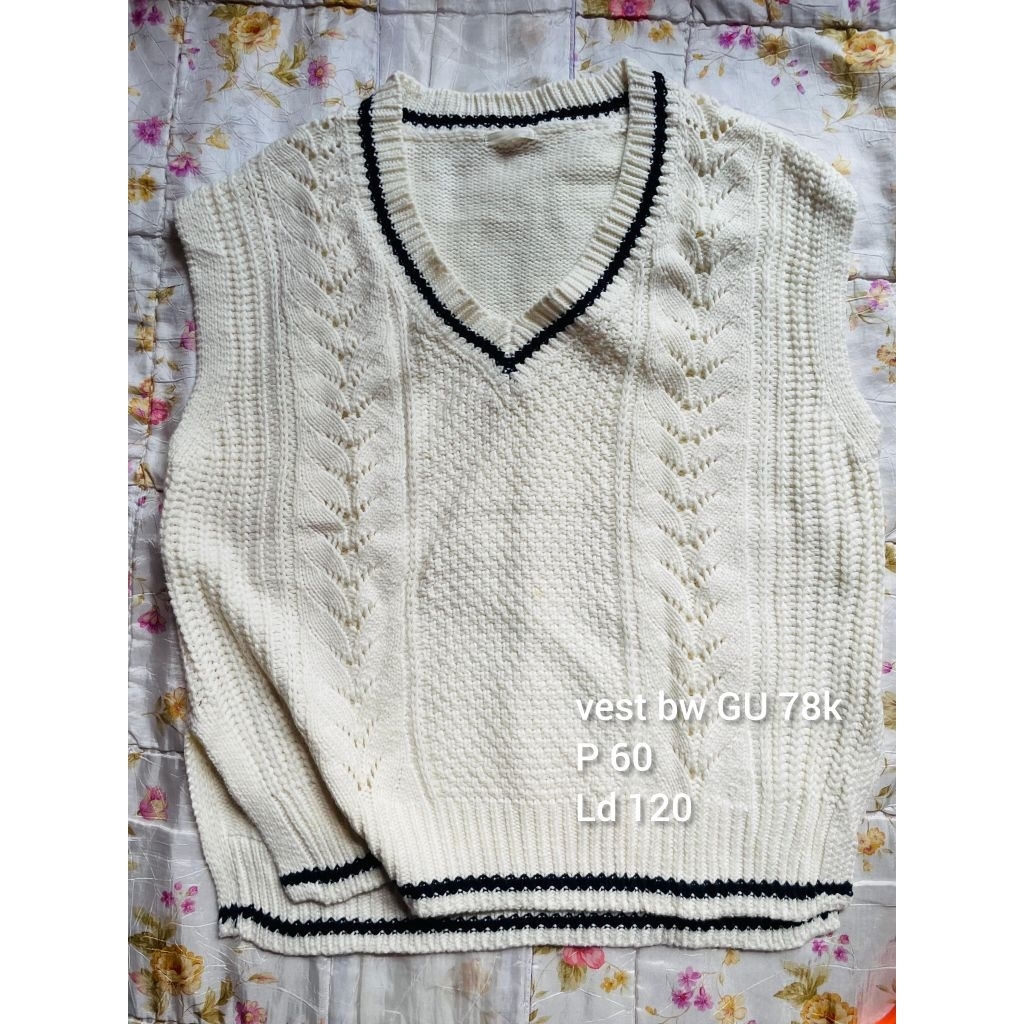 Vest knit dress uniqlo GU
