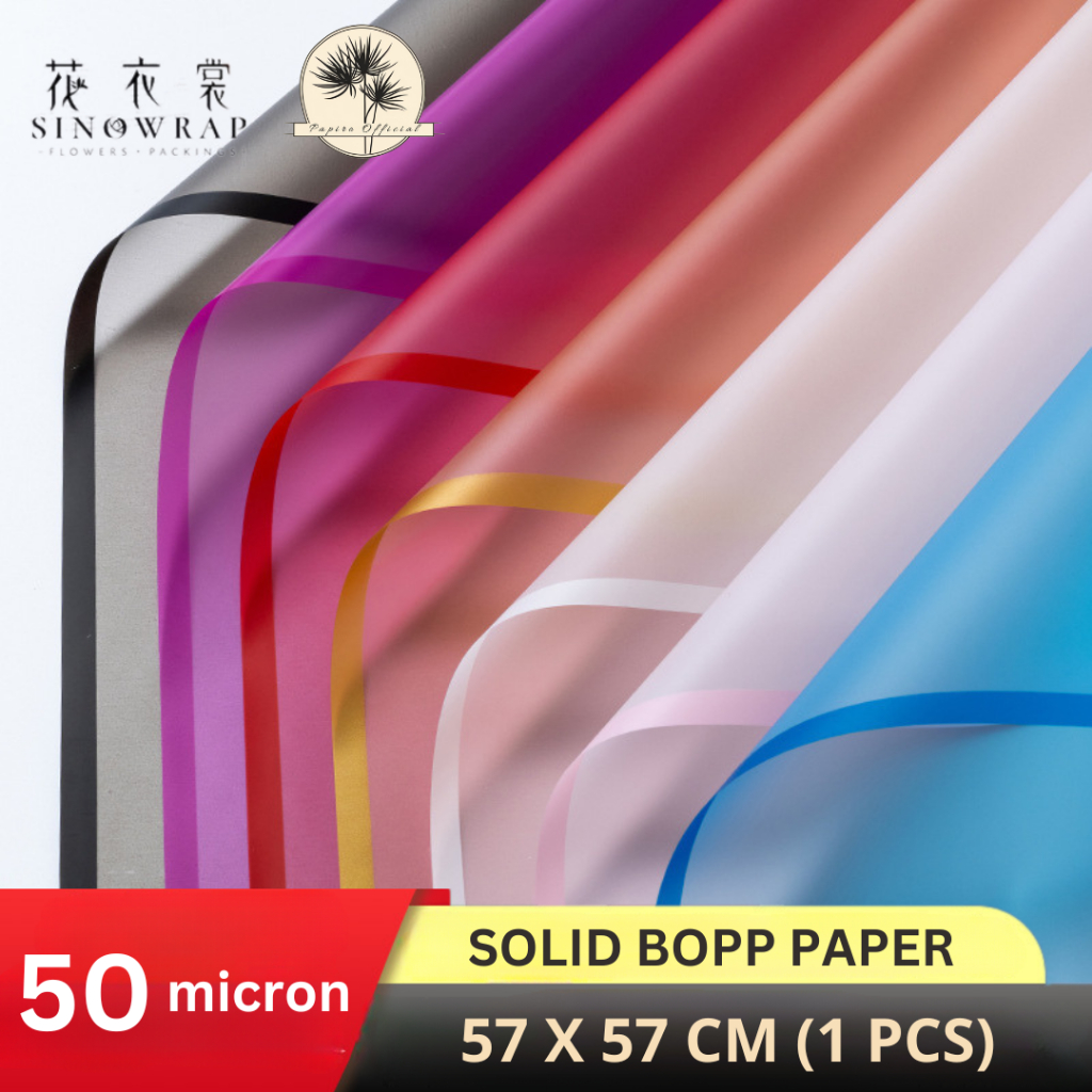

20 Pcs Sinowrap Papiro Kertas Buket Bunga Cellophane BOPP Flower Wrapping Paper