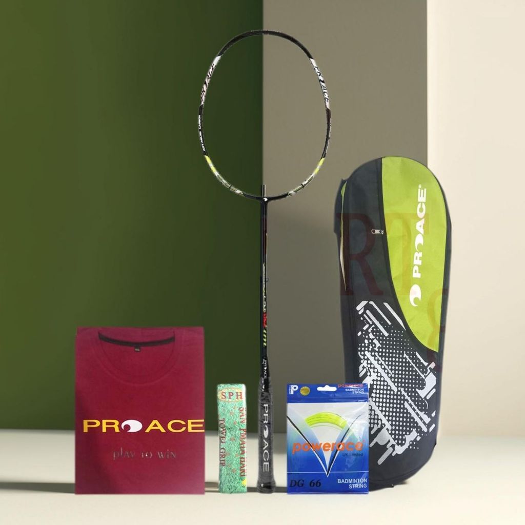 Raket Badminton ProAce Focus 1 Bonus Komplit Raket Pro Ace Focus 1