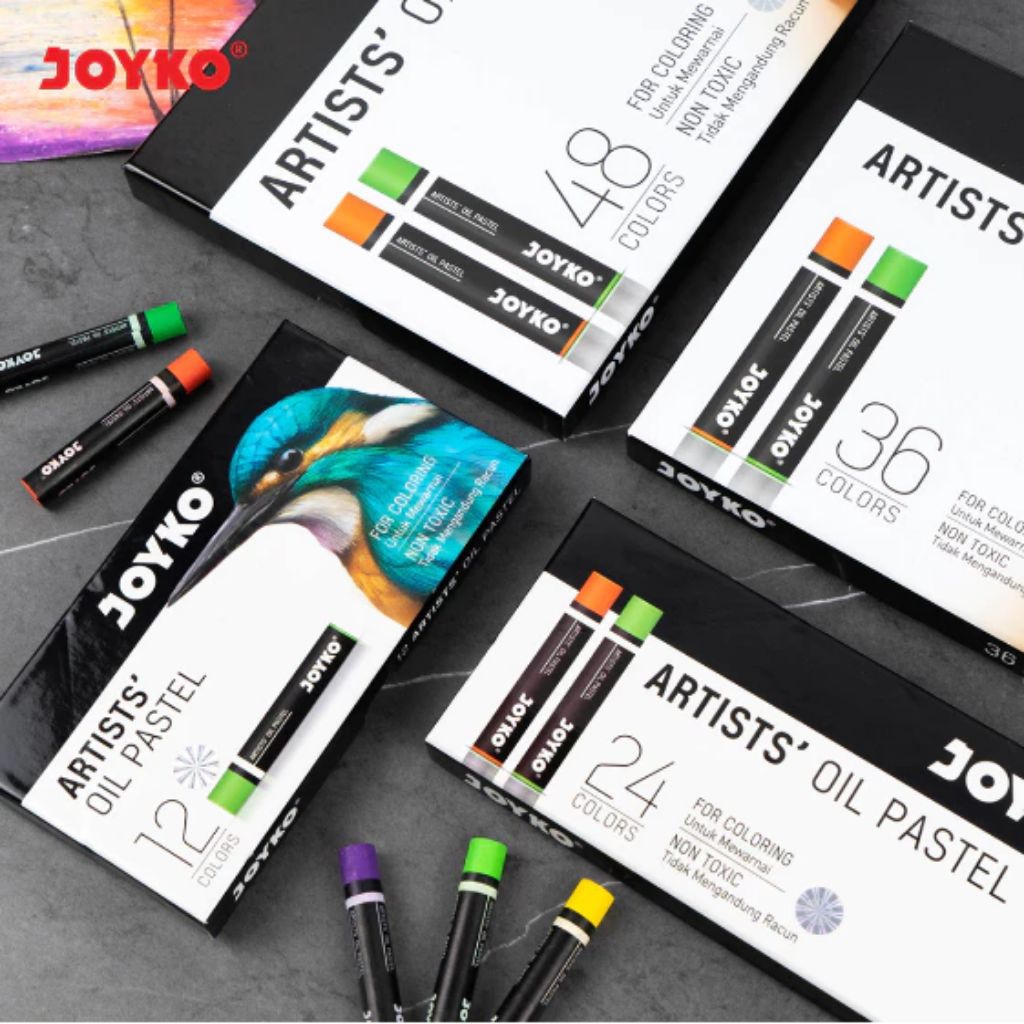 

oilpastel JOYKO artists isi 12,24,36,48 warna