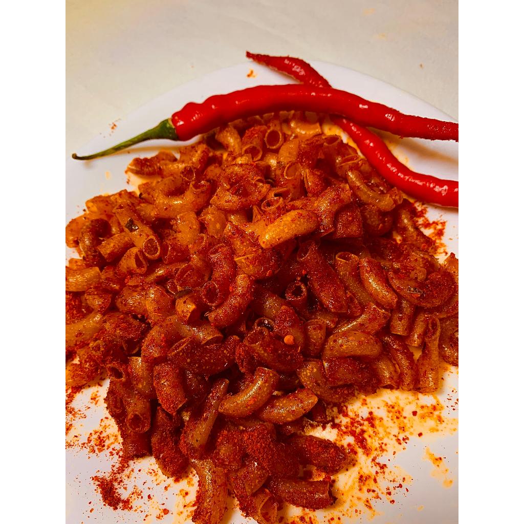 

1kg makaroni bumbu pedas daun jeruk viral cemilan kriuk