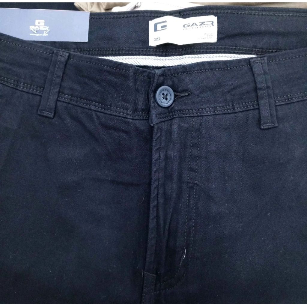 GAZR Chinos Celana Panjang Charcoal Diskon