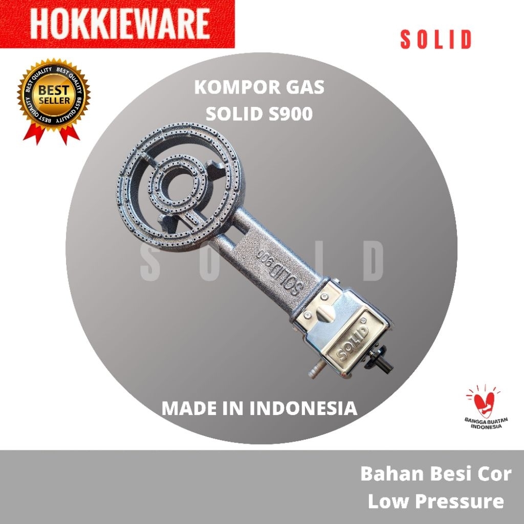 Kompor Gas Solid S900 Tekanan Rendah