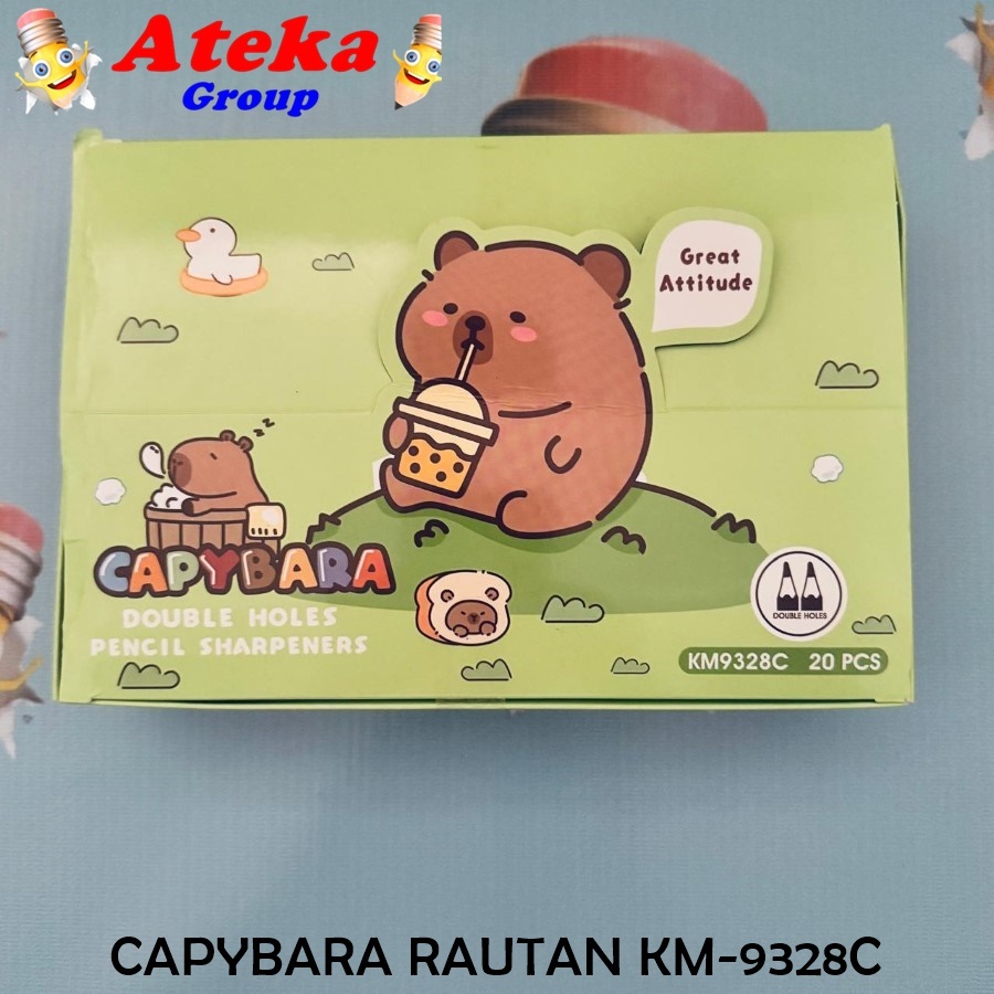 

[BOX/20PCS] BABY THREE RAUTAN 2 LUBANG KM-9328W CAPYBARA KM-9328W