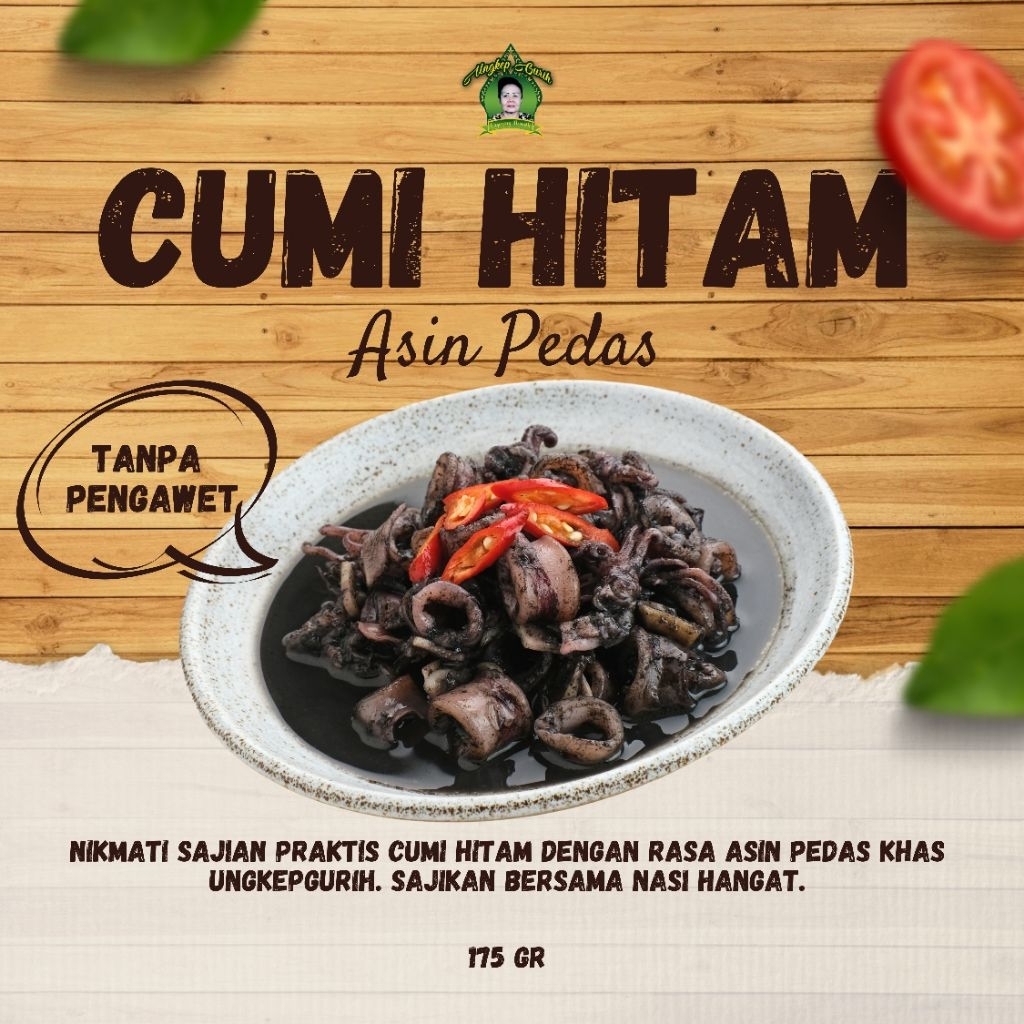 

Cumi Hitam 175 gr_- HOMEMADE- RASA ASIN PEDAS. FROZEN- TANPA PENGAWET
