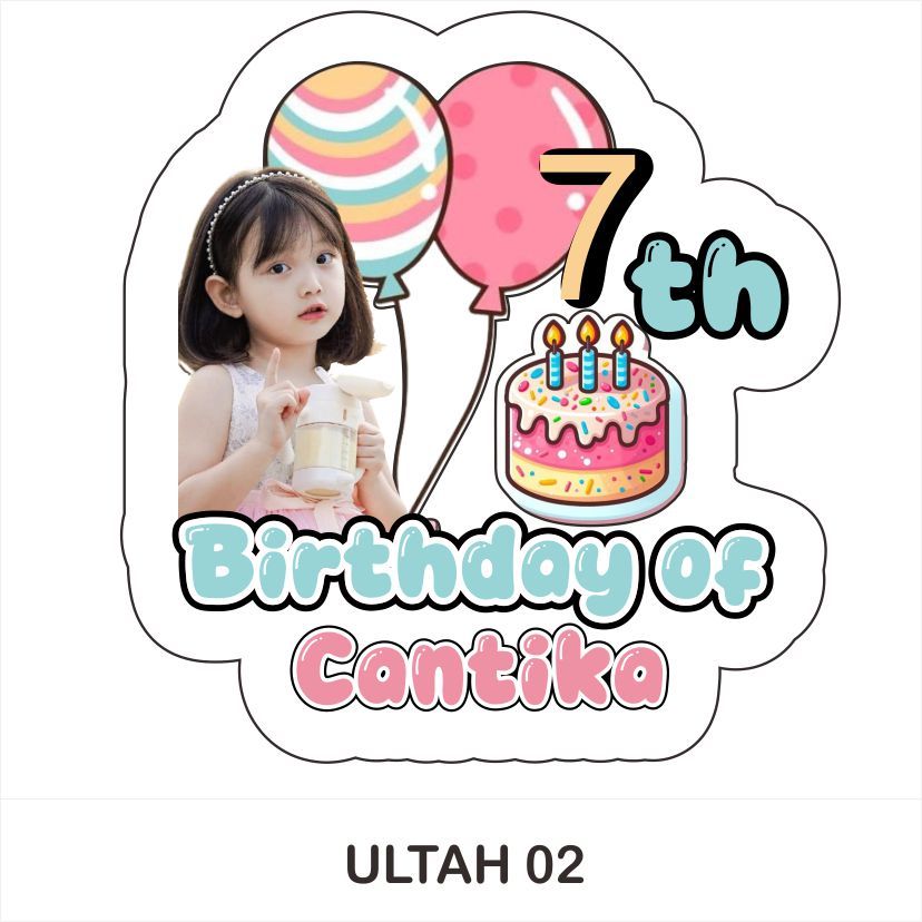 

[40PCS] Stiker Ulang Tahun Foto Cutting V.1
