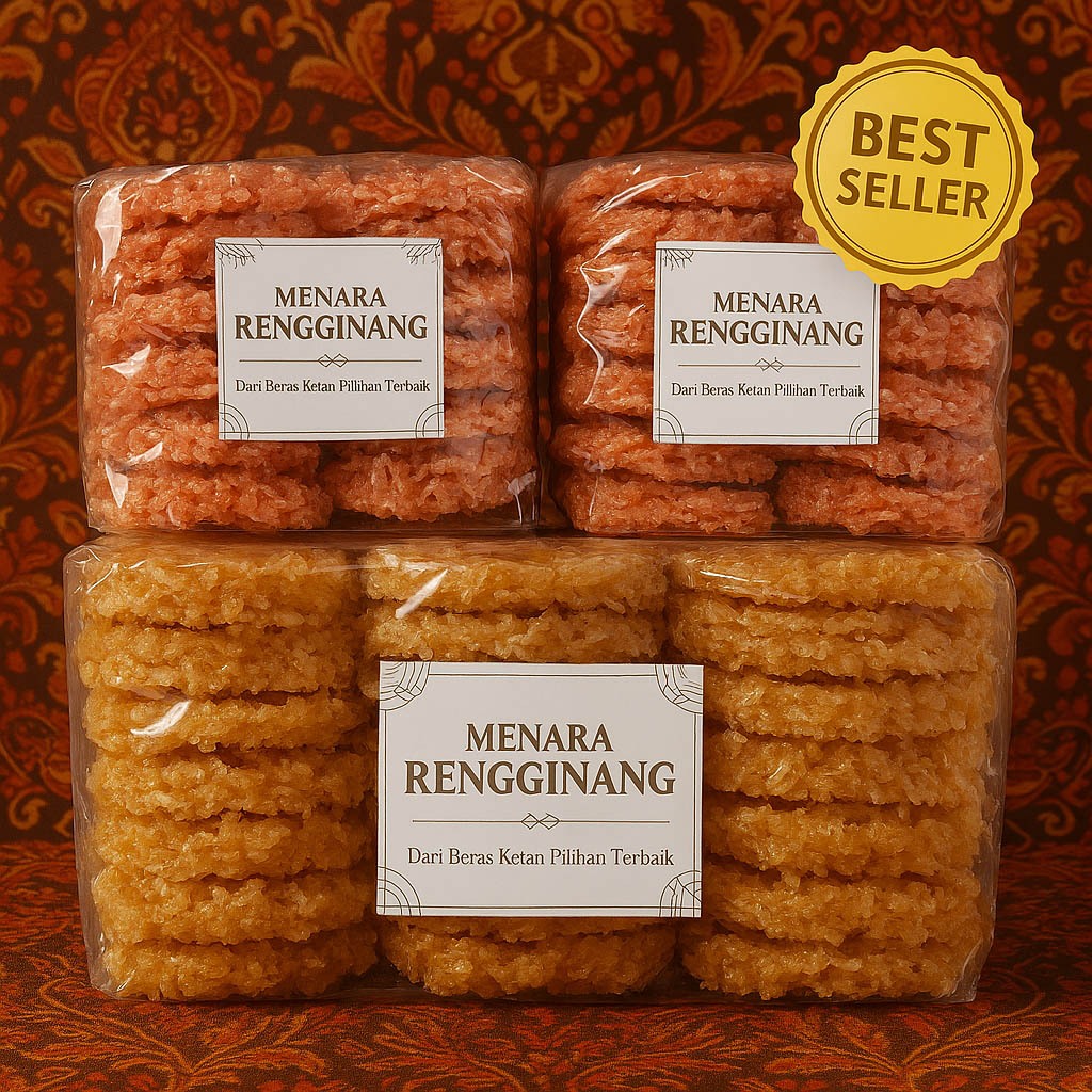 

Rengginang Mentah Besar Uk.6-7cm Rasa Terasi Udang Marhaban Asli Malang