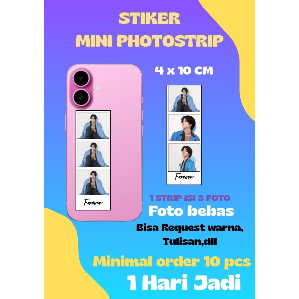 

STIKER PHOTO STRIP/PHOTOBOOTH 1 PCS UK 4X10 CM