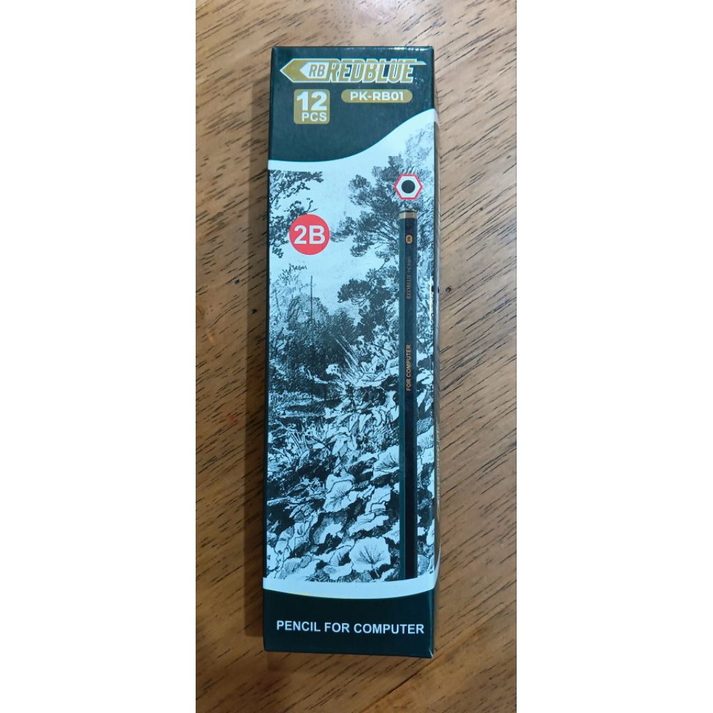 

pensil 2b kualitas bagus merk redblue 12 pcs/1 lusin