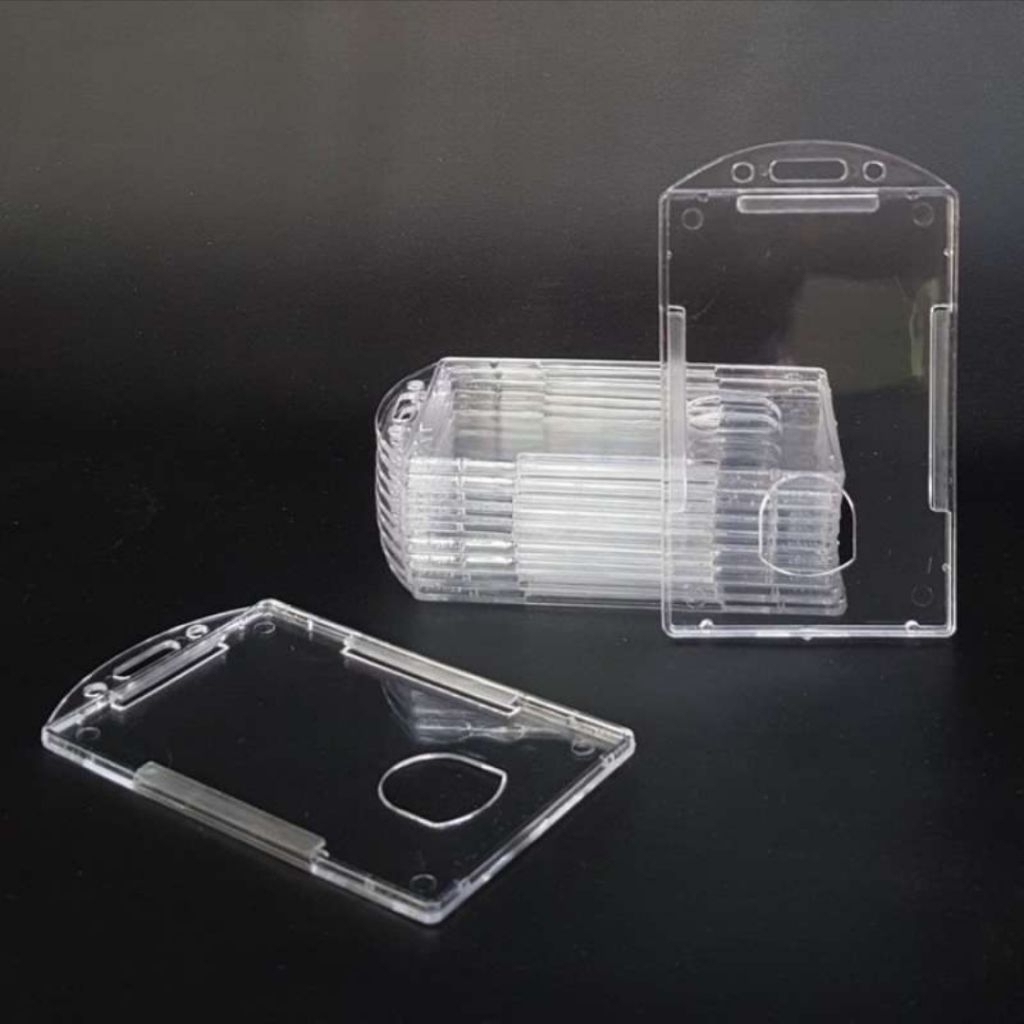 Card Holder Transparan Akrilik ID Card Murah