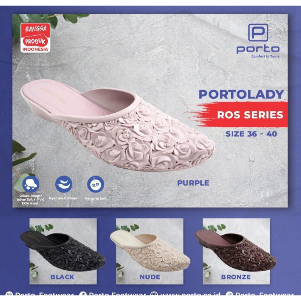 sepatu sandal porto lady wanita