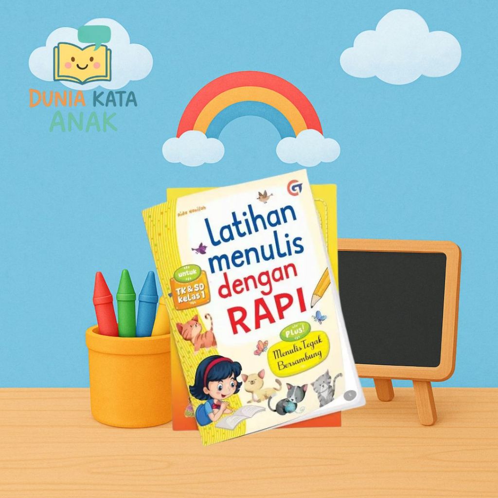 Buku Belajar Menulis - Latihan Menulis Dengan Rapi Untuk TK & SD