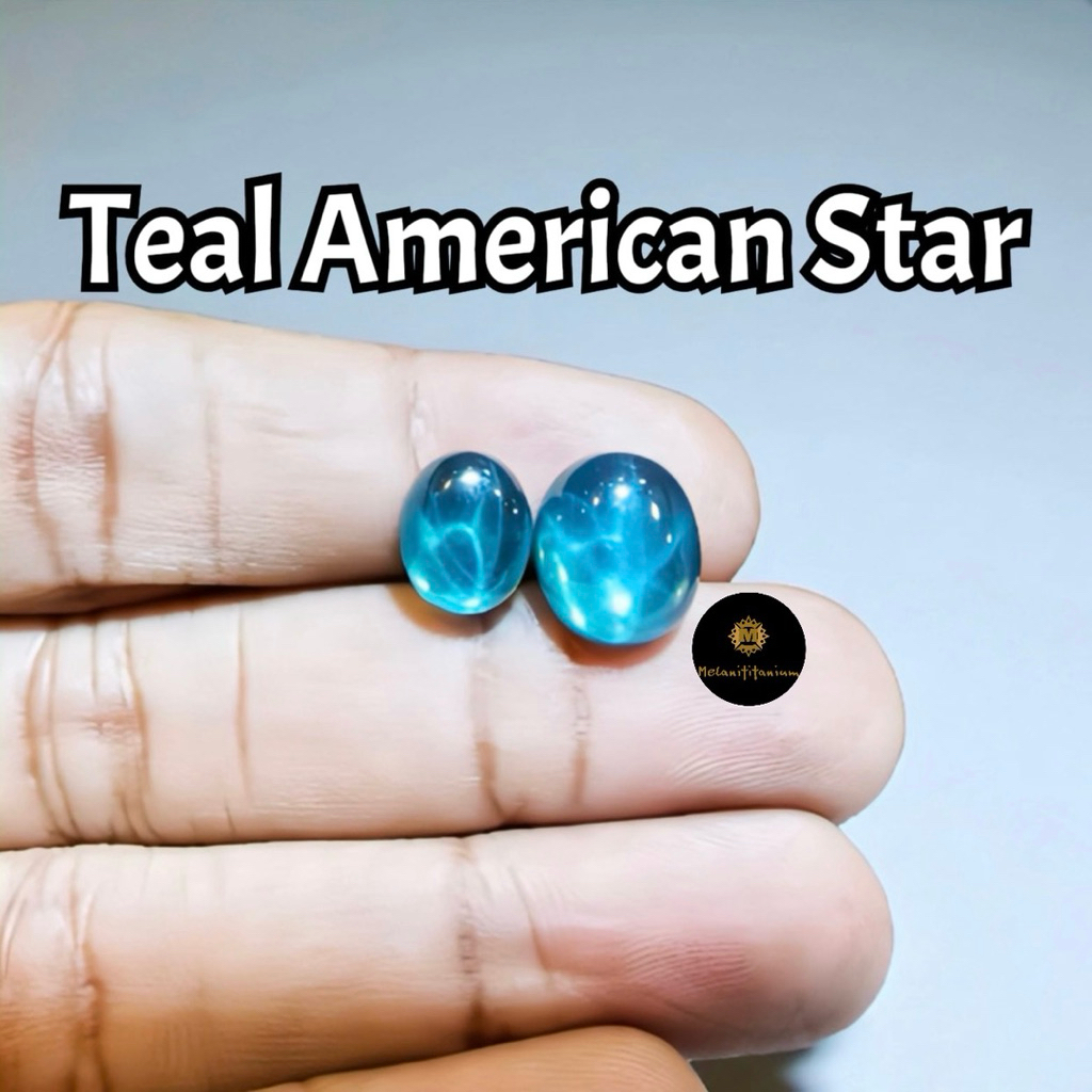 [HANYA BATU] Batu American Star Teal (Biru Kehijauan)