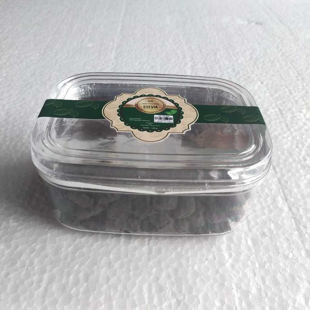 

Stevia Chocochips DARK 100% Netto 300gram. No Sugar, Sweetener, Rendah lemak!