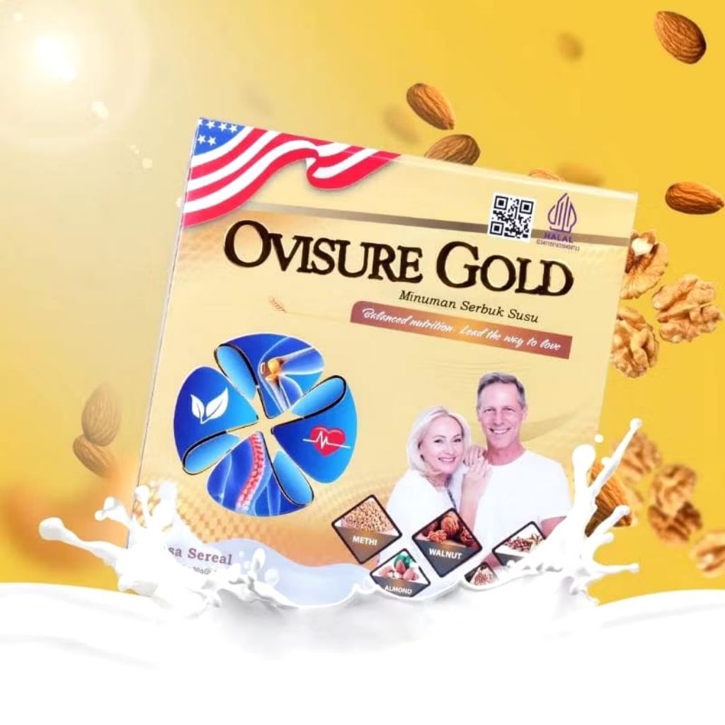 

Paket 2 Box Ovisure Gold Susu Sereal Tulang Sendi Dan Saraf Kejepit HALAL