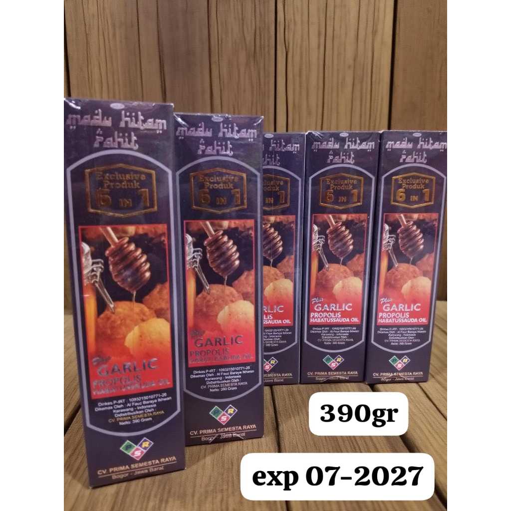 

madu hitam pahit al fauz propolis habatussada oil 390 g exp 06-2027