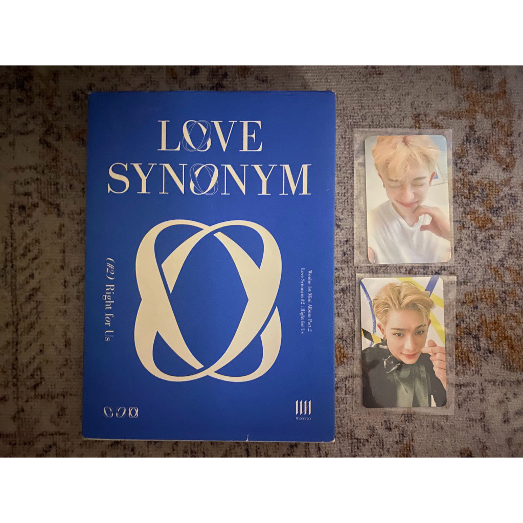 ALBUM PHOTOCARD WONHO OFFICIAL LOVE SYNONYM