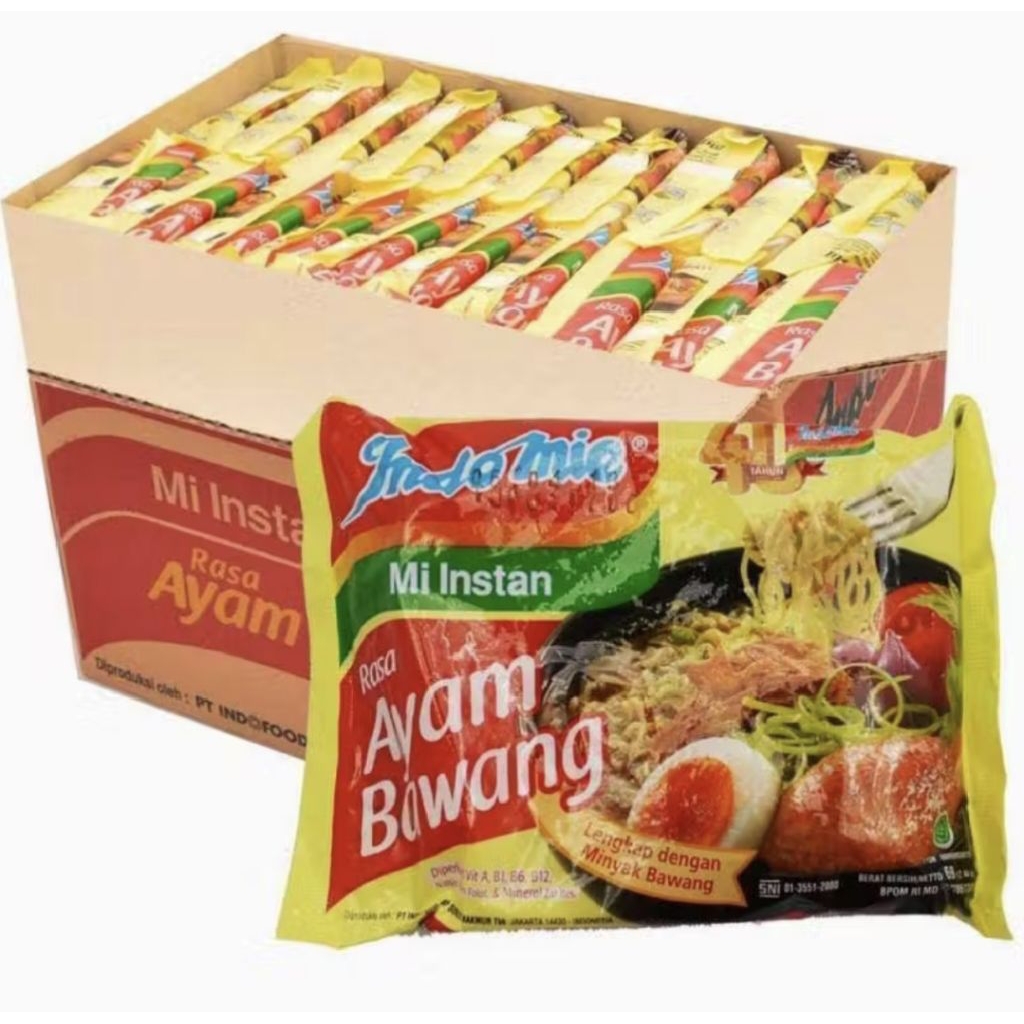 

Indomie Kuah Ayam Bawang 1 Dus Isi 40 pcs – Murah Meriah