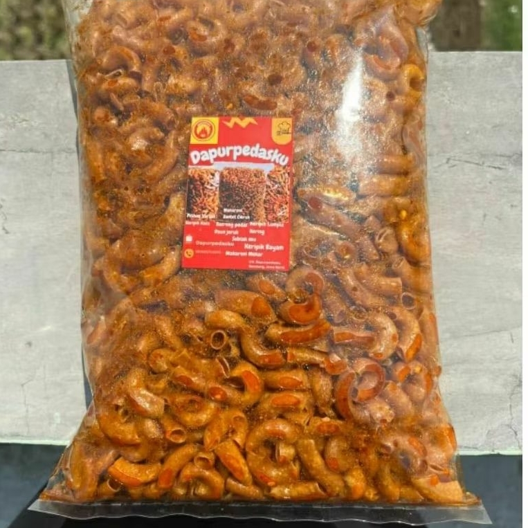 

Makaroni Pedas Cikruh Bumbu Daun Jeruk - Cemilan Kriuk Murah Jajanan Viral Rasa Pedas Sultan Shopee